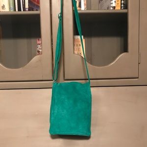 100% Suede Handbag From Italy